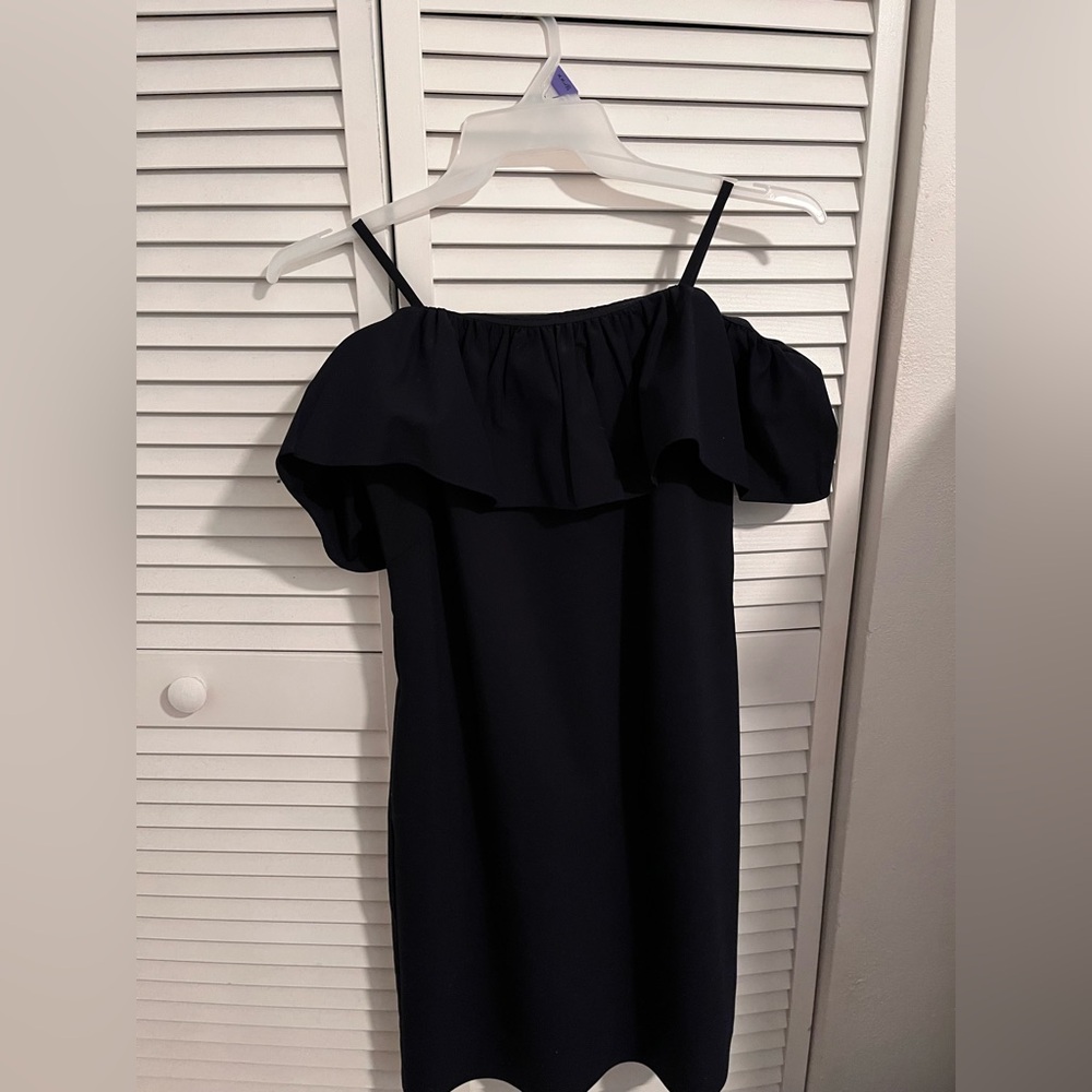 Ralph Lauren, Navy blue off the shoulder dress